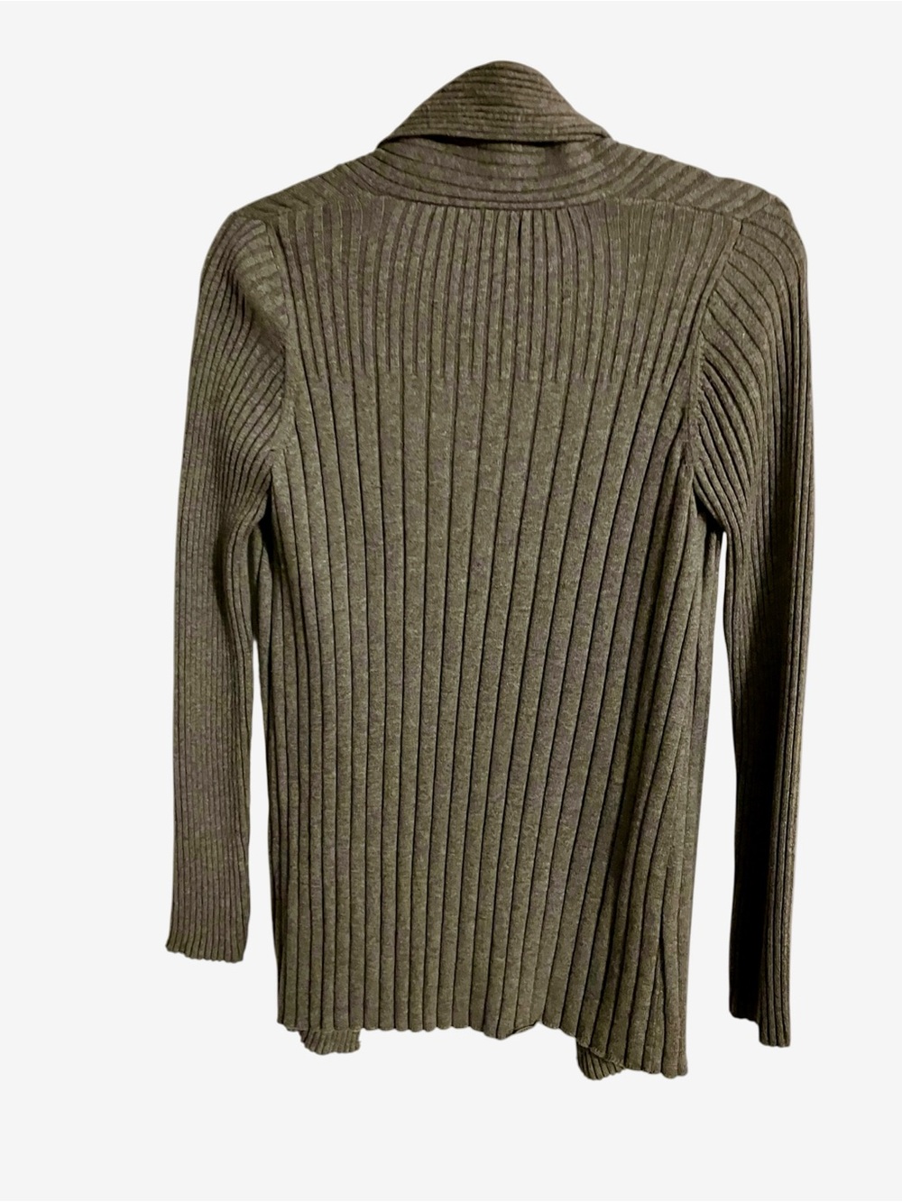 Croft & Barrow Gray Ribbed Open Front Cardigan – Size Small - Picture 5 of 9
